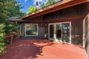 Deck in front of Master Bedroom and Master Bath